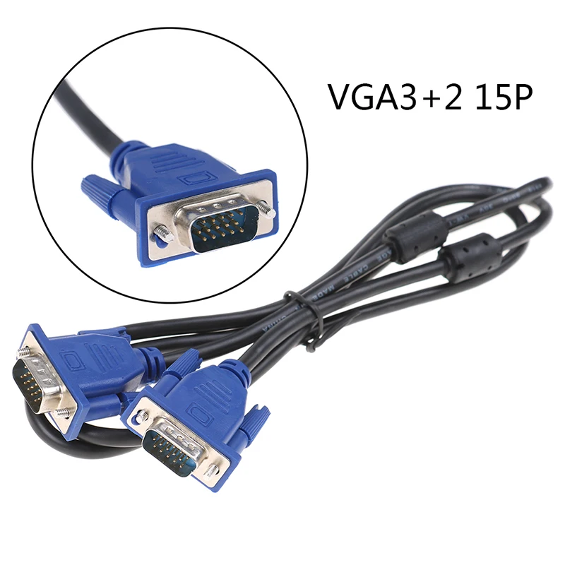 OEM 1.5M VGA to VGA Cable 15 Pin Male to Male Extension Converter Connector For Computer Monitor Projector PC TV Adapter