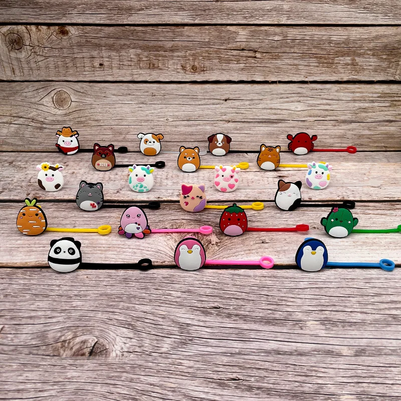 New Arrival Popular Decorative Cover Can Be Reused Drinking Straw Decorative Cover Silicone Straw Dust cover