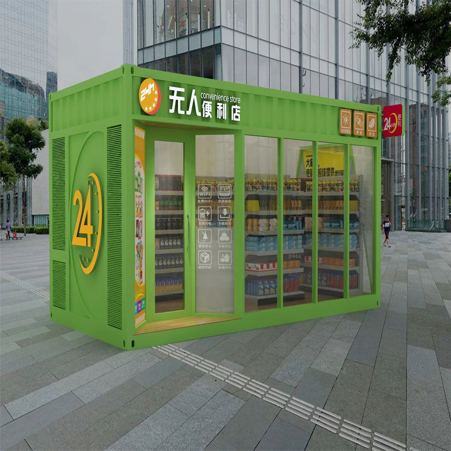 Pre Build Portable moveable Container House For Shop With Steel