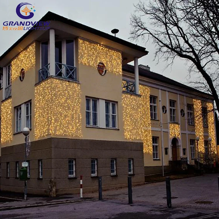 Zhongshan Factory Christmas Wedding And Holiday Decoration Luminous LED String Curtain Lights