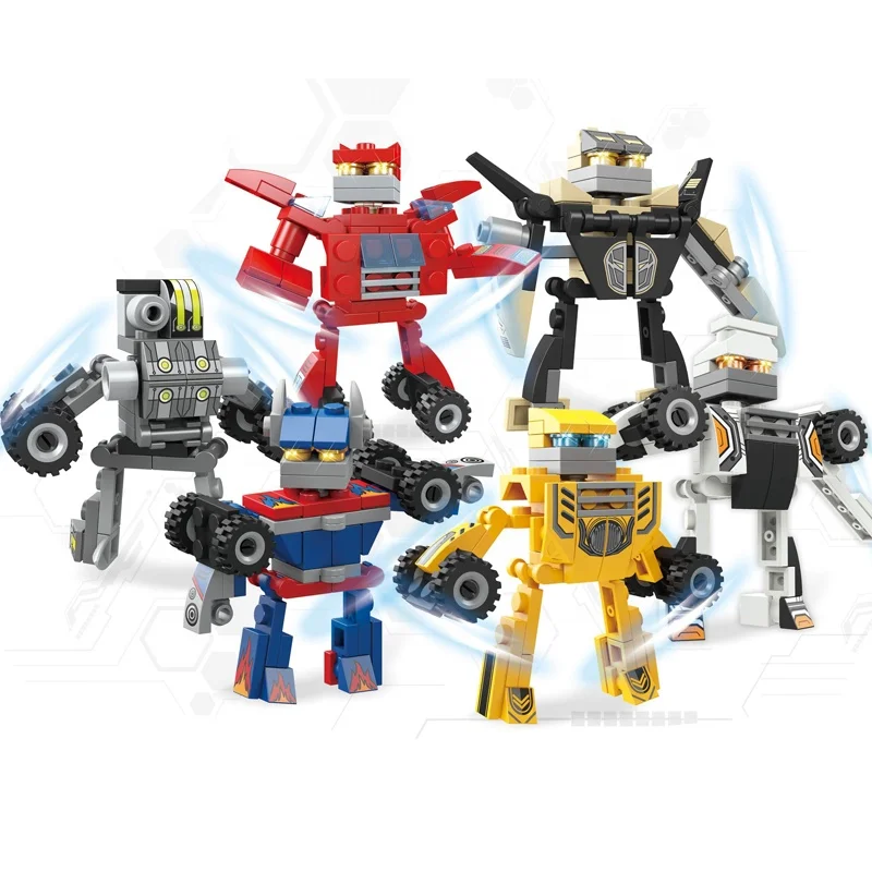 wholesale mini robot toy stationery Display egg small DIY toys for children