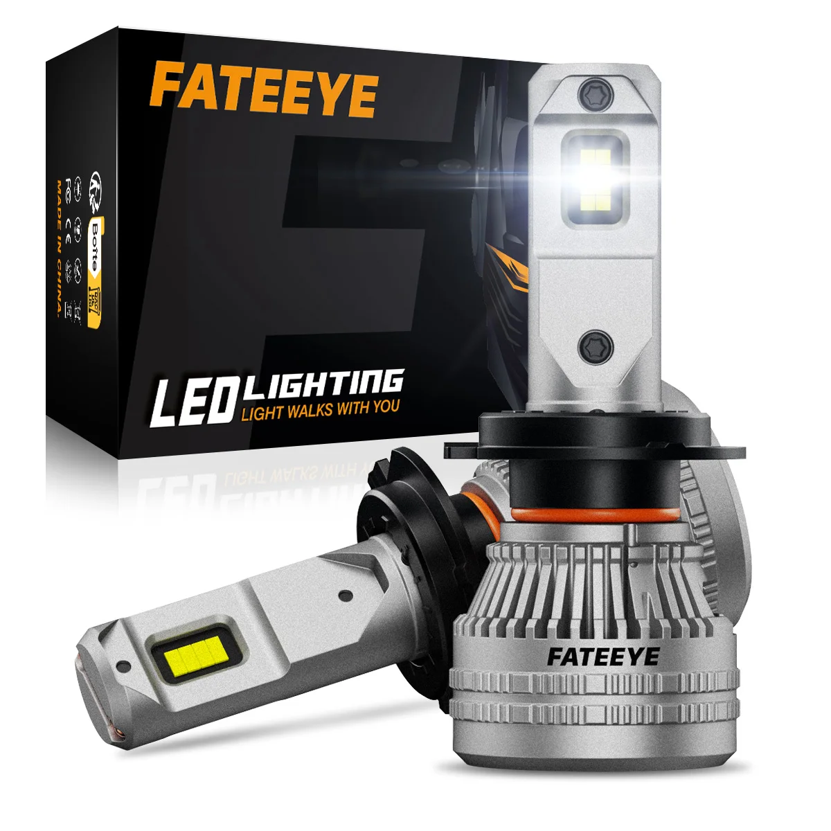 Fateeye Высокая мощность 200 Вт 40000LM Luces Светодиодные Автомобильные светодиодные фары H7 H1 H11 9005 дальнего света H4 Faro светодиод для автомобиля