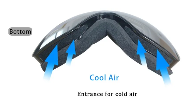 Good quality racing snow board glasses ski googles frameless safety snow goggles
