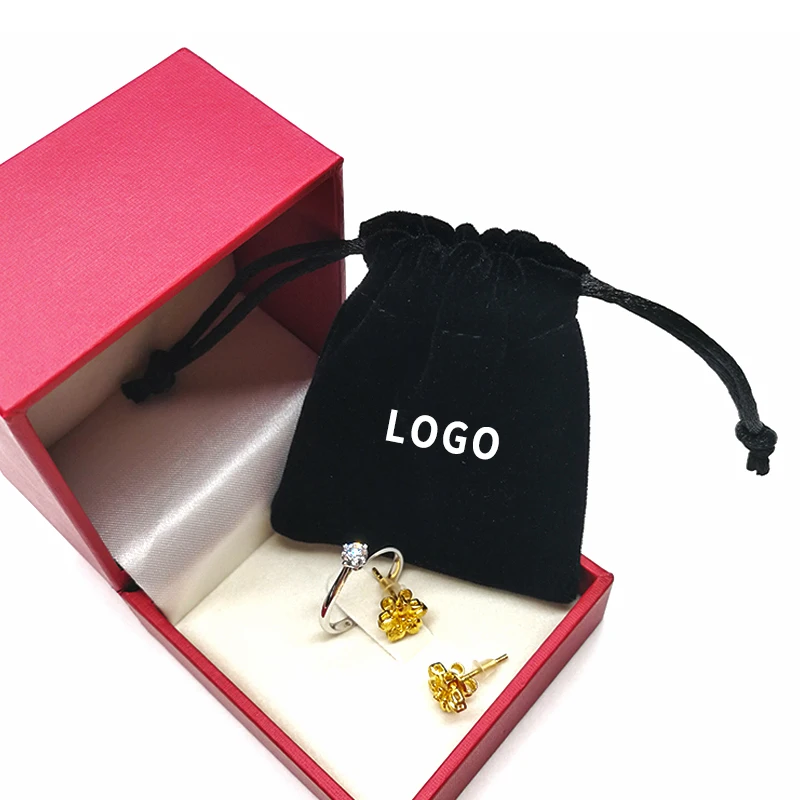 Fashion Black Jewelry Pouches Velvet Gift pouches Bags