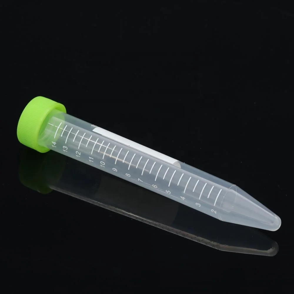 15ml PP medical centrifugal clear OEM white graduation conical centrifuge tube