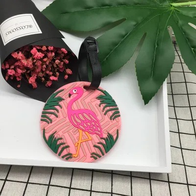 Travel Accessories Luggage Tag Animal Cartoon Silica Gel Suitcase ID Holder Baggage Boarding Tags Portable Label