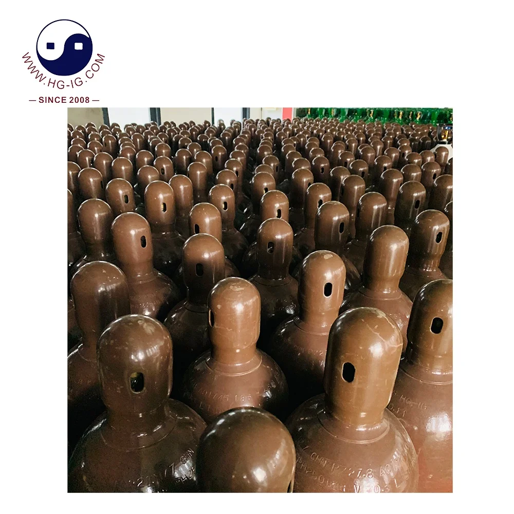 HG-IG FACTORY WHOLESALE PRICE ISO9809-3 HELIUM GAS CYLINDER 40L IN READY STOCK