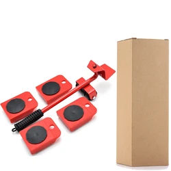 Heavy Duty Furniture Lifter Easy to Move Slider 5 Piece Mobile Tool Set Furniture Appliance Mover Roller and Lifting System