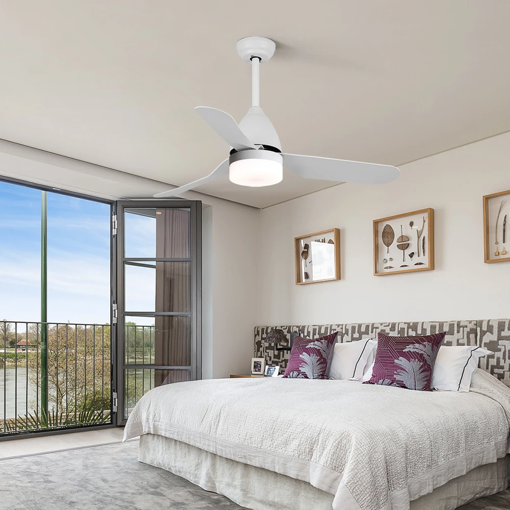 Energy Saving Decor Home Hotel Office Remote Control Ceiling Fan With LED Light