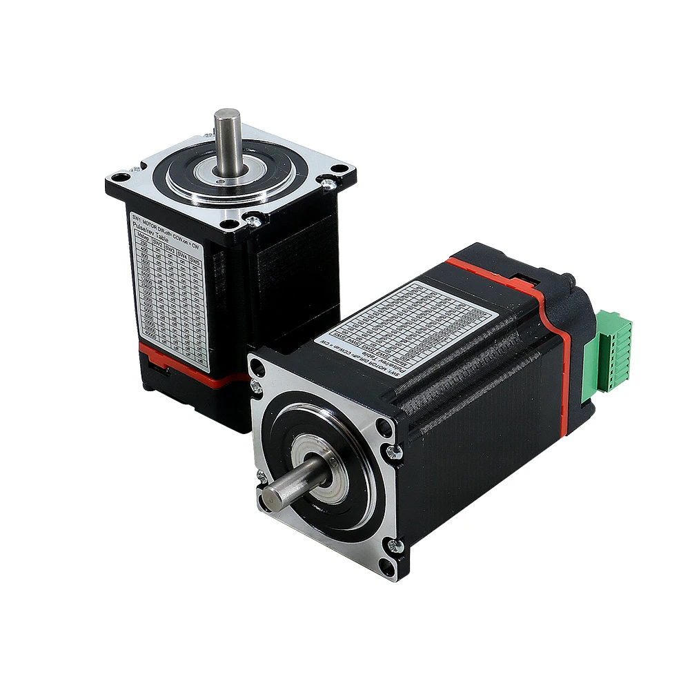 HLTNC Nema23 Closed Loop Stepper motor 1.2n 2n 2.5n 3Nm D 8mm Nema 23 Hybrid Integrated Servo Motor with drive for 3d printer