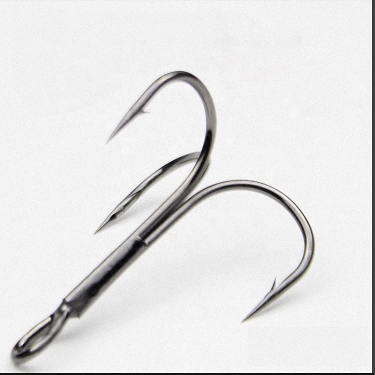 Weihai wholesale High carbon steel outdoor treble fishing hook accessory fishing lure corrosion resistance steel fishing tackle