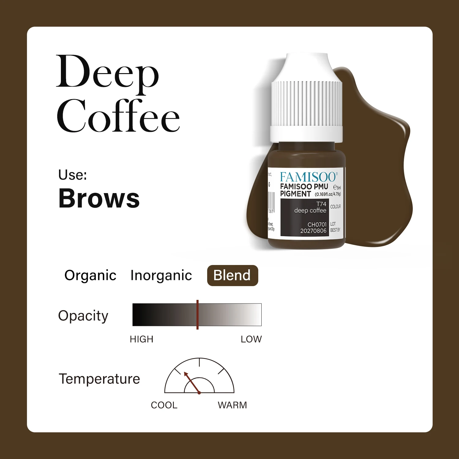 Permanent Makeup Microblading Pigments Organic Brow Cream Eyebrows Tattoo Ink for Brows