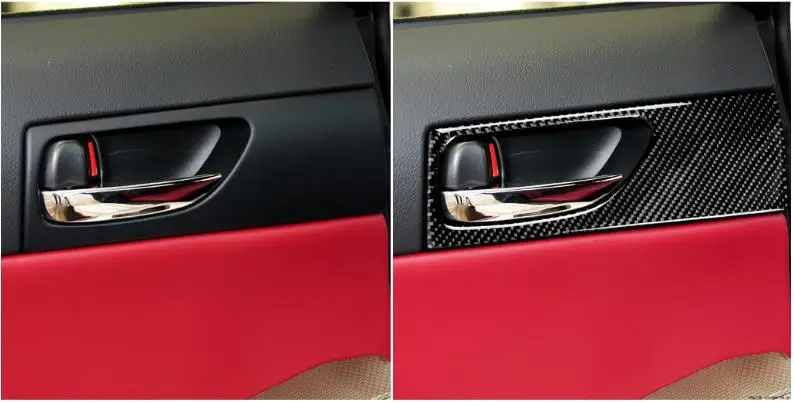 car accessories 2022 Carbon Fiber Sticker Car Rear Door Interior Handle Cover For LEXUS IS250 13-19 accesorios para auto
