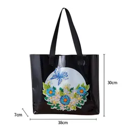 Butterfly  5D DIY Craft Bag diamond painting PU handbag