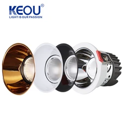 Hot Selling Spring fixed removable module black recessed 7W 9W 12W aluminium  COD chip LED spotlight for office