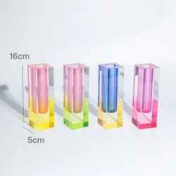 Flower Vase Acrylic Glass Crystal Vases Creative Decoration Living Room Bud Vase
