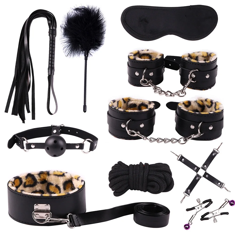 Metal Handcuffs for Female Male Stainless Steel Wrist Ankle Cuff Bondage Restraints Slave Fetish Bracelet Restraints SM Sex Toys