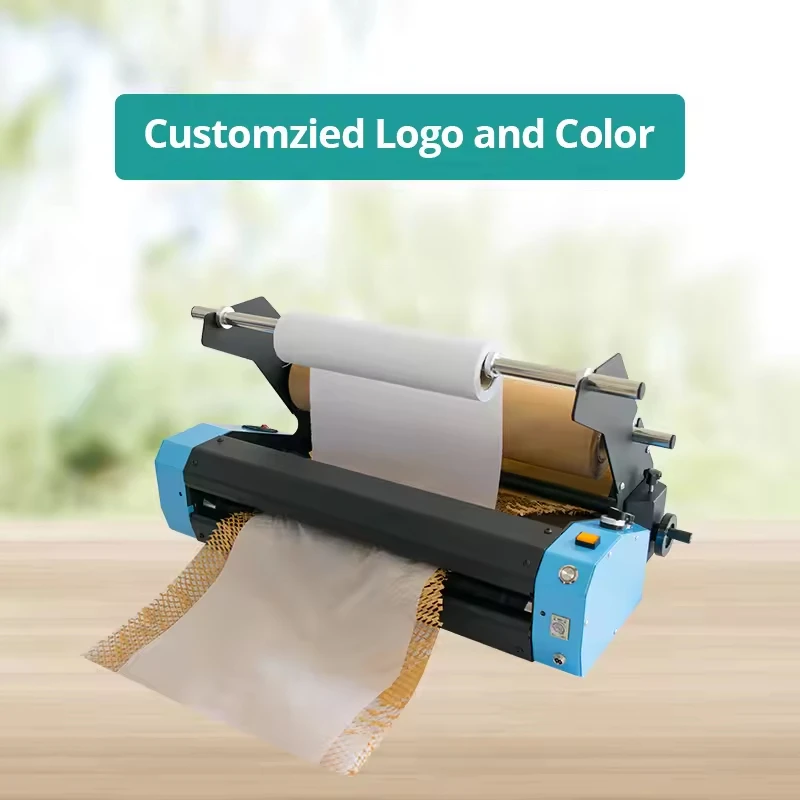 YJNPACK Competitive Price Protective Wrapping Dispenser Machine Filling Buffer Kraft Honeycomb Packing Paper