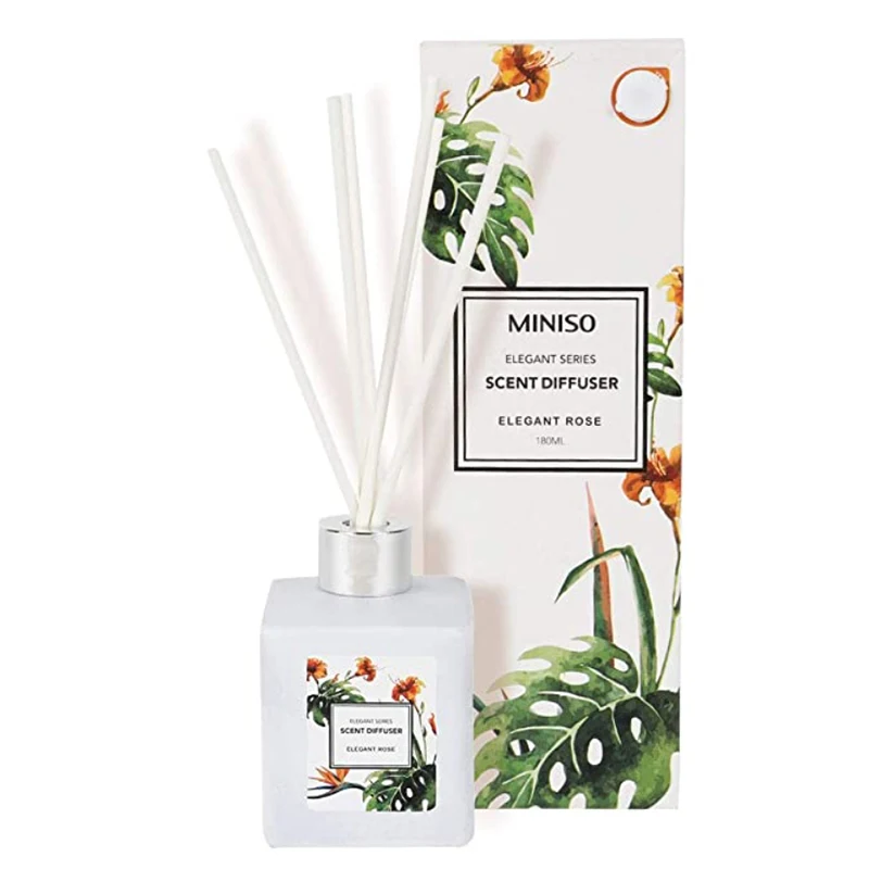 Wholesale Luxury Custom Glass Bottle Aromatic Essential Oil Scent Stick Reed Diffuser