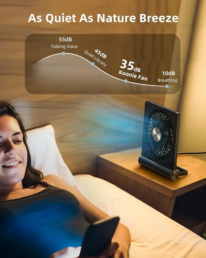 China Factory Slim Desktop Folding Cooling Fan ventilateur Portable Electric Rechargeable Mini Table Fan