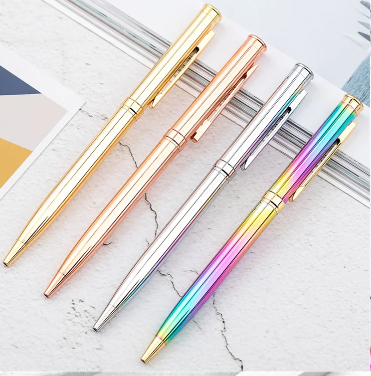 Hot sale Cheap Custom Logo Printed Plastic Metal Gift  Ball pen with custom logo