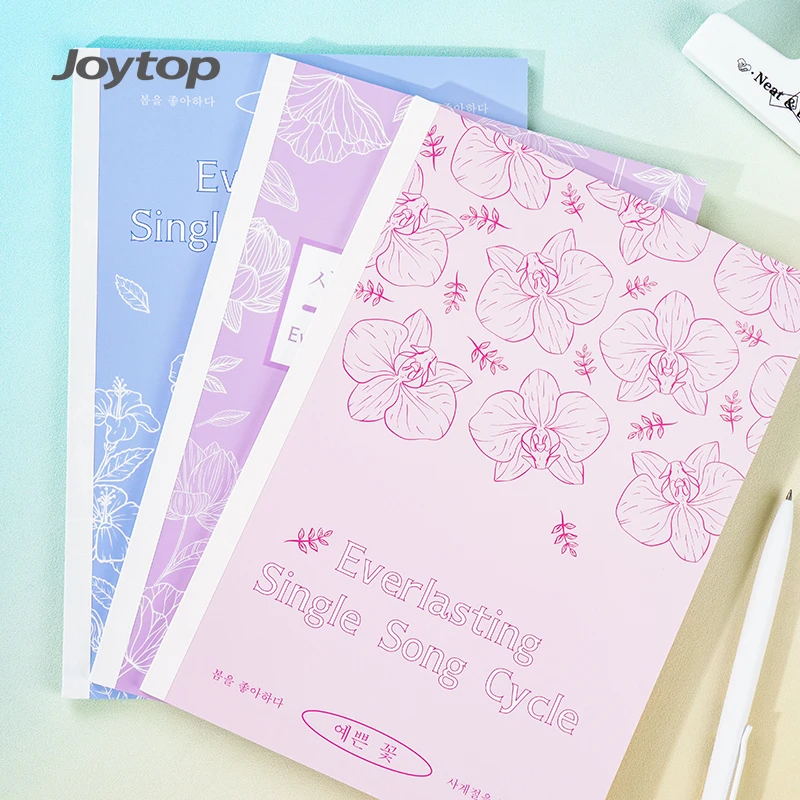 Joytop 890001 Wholesale Tropical Flowers-Adhesive binding book B5