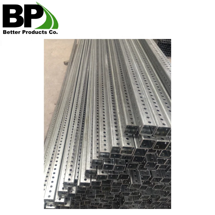 Telescoping Square Post Sign Support Systems Telescopic With Holes