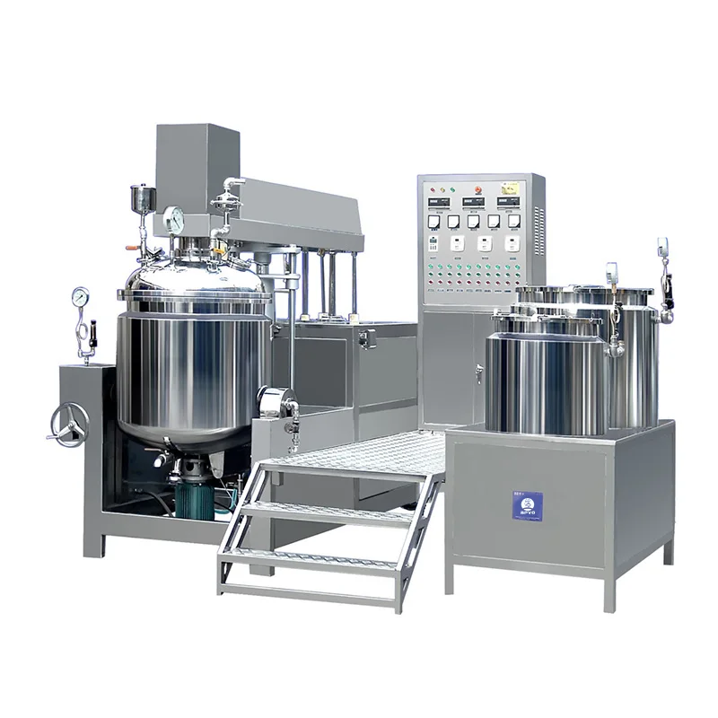 APVO 200L 300L 500L Stainless Steel High Shear Agitator Homogenizer Mixing Tank Ointment Vacuum Emulsifying Mixer Machine
