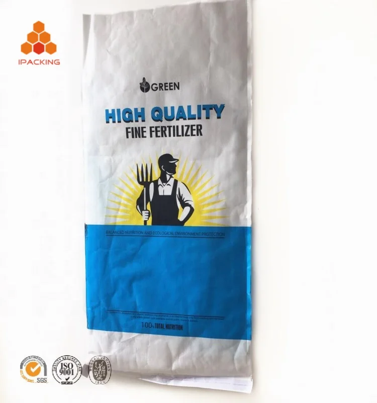 Organic Fertilizer 20kg25kg Bag Factory Sale OEM Custom Sale Printed Recyclable Soil Packaging Bag for Water Soluble Fertilizers