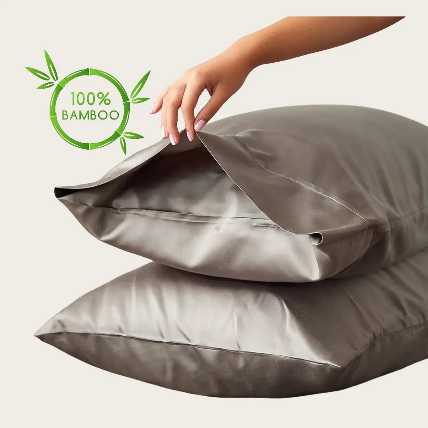 Оптовая продажа, наволочка из бамбукового волокна, Экологически устойчивые Бамбуковые ткани для наволочек