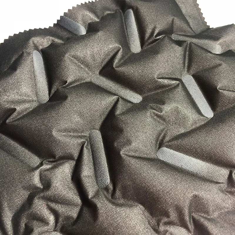 Хорошая-Цена по индивидуальному заказу четырех-в-одном бесшовные 3D рельефной ткани 150gsm 100% полиэстер ткань для вниз куртка