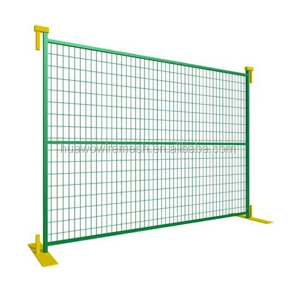 High Visibility Canadian Metal Security Fence Temporary Powder Coating Construction Driveway Gates Outdoor Events Steel Wire