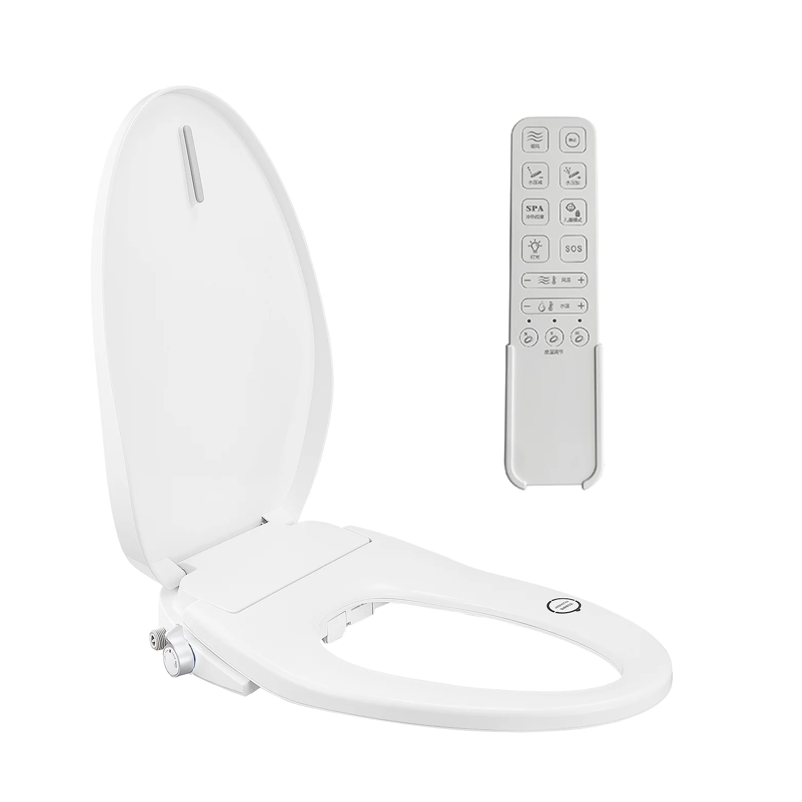 Remote Control intelligent toilet seat cover heated plastic toilet bidet seat smart wc seat