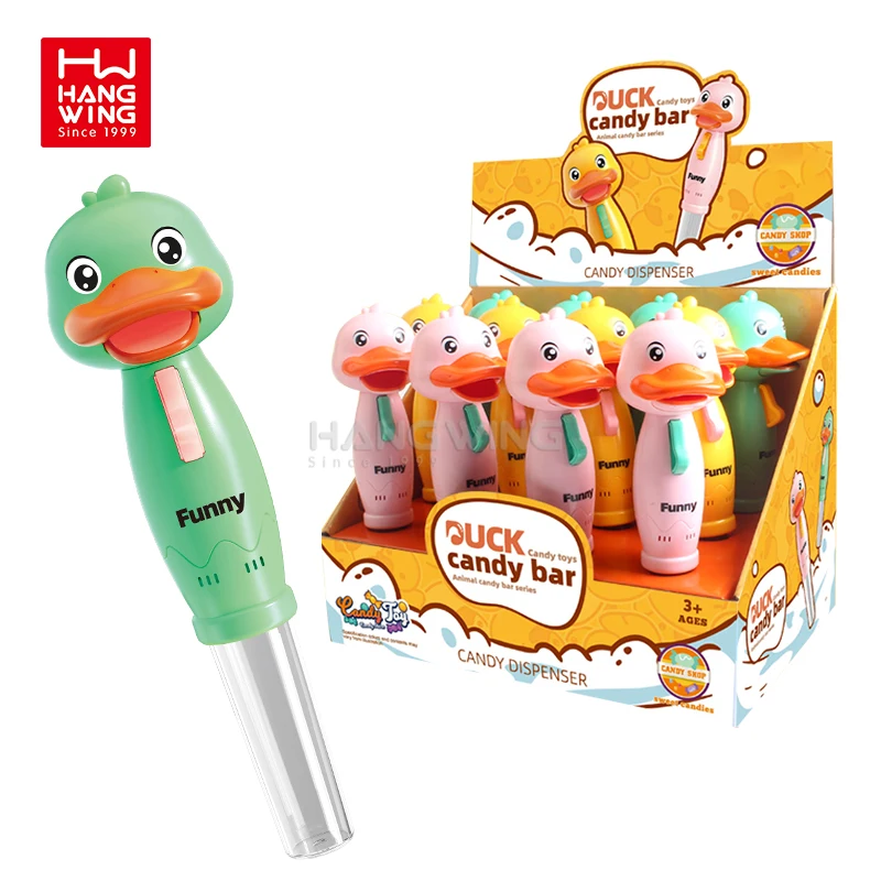HW Милая желтая утка конфеты пластиковые игрушки с планшетом бобы для детей