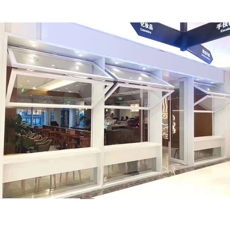 Custom pass through vertical folding porch bifold kitchen fold up windows