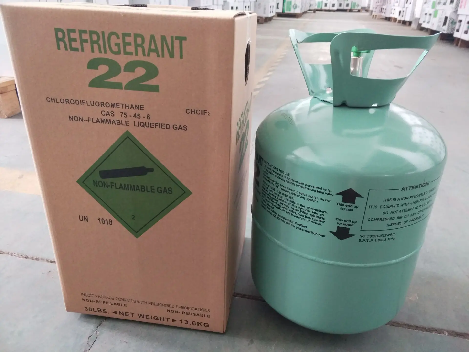 Товары из Китая газообразный хладагент R22a по низкой