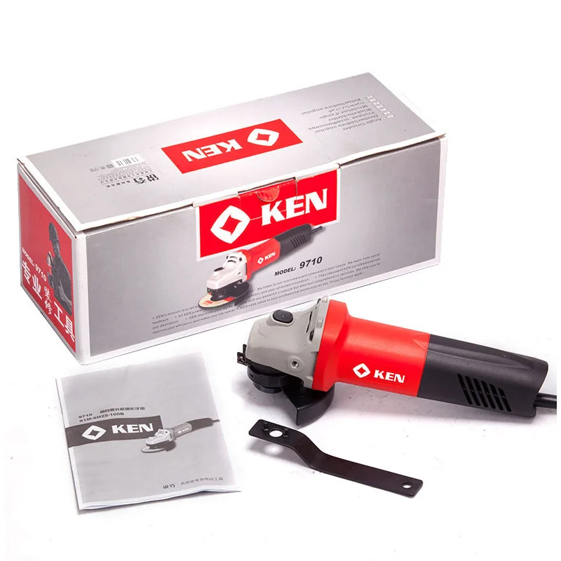 Электрическая угловая шлифовальная машина KEN 710 Вт с переменной скоростью 100 мм 9913B