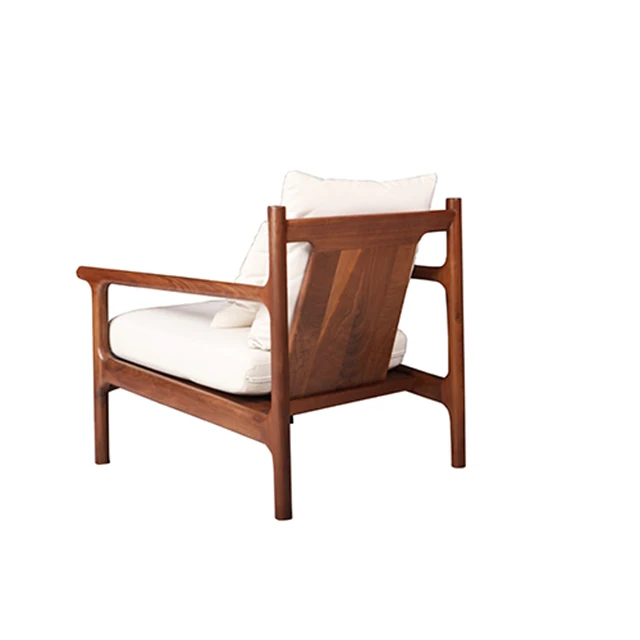 
Modern Accent Chair Upholstered Wooden Lounge Arm Chair Fabric Single Sofa 