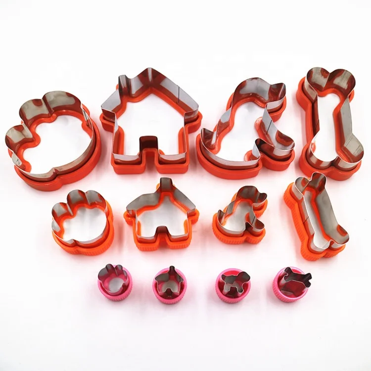 Source supplier stainless steel cake mould dog bone baking mould pastry biscuit cookie sandwich cutter set