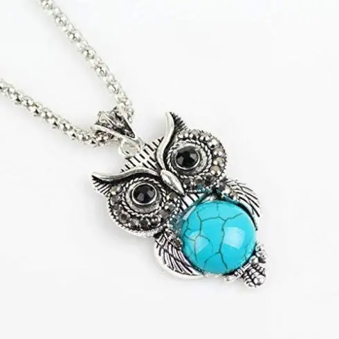  Owl Jewelry Sets Retro National Style Turquoise