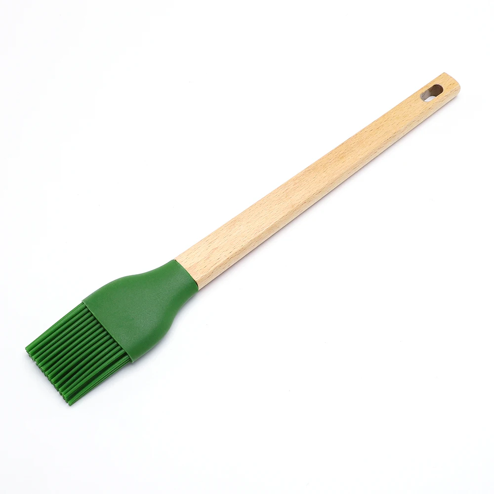 2021 Quality Extra Long for Bbq Basting Brush Pastry Oil Brush Spatula Brush with Wooden Handle