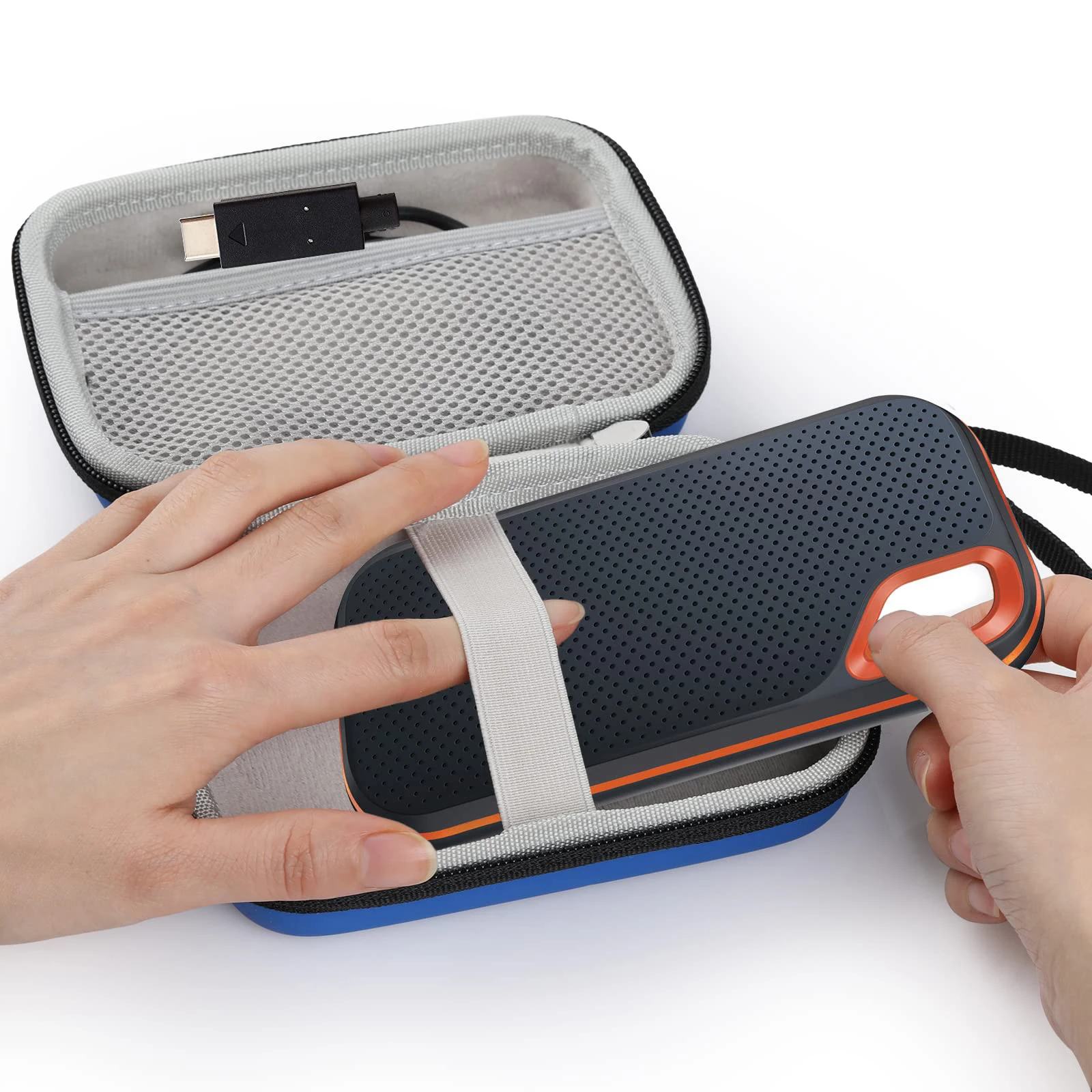 Внешний жесткий диск PU чехол Портативный USB-C USB 3 0 EVA дорожный для переноски