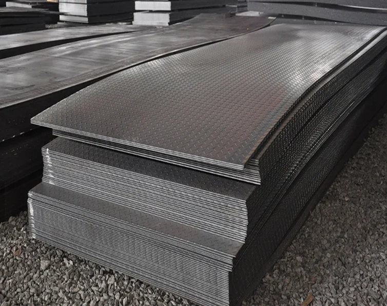 Factory price hot rolled carbon metal checker sheet Checkered Steel Plate with high quality