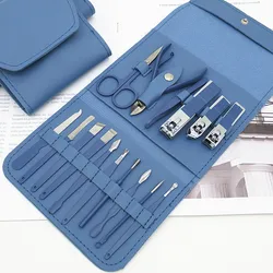 16PCS Professional Manicure Tools Nails Supplies Salon Nail Clipper Set Cutter Clipper Kit Cheap Manicure  Pedicure Set