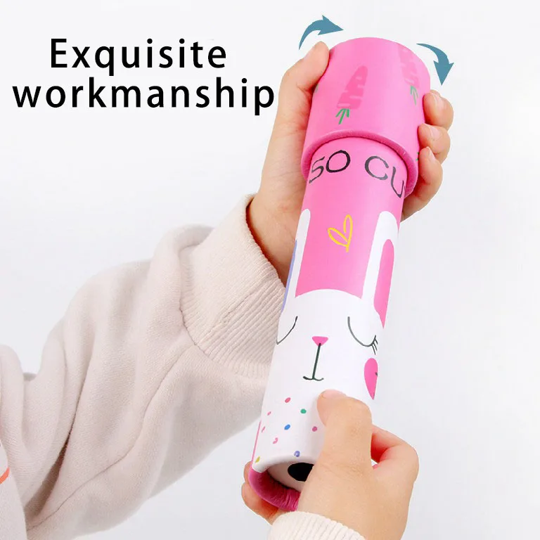 2022 magic kaleidoscope glasses prism funny children spin paper cartoon kaleidoscope children toy scalable rotation kaleidoscope