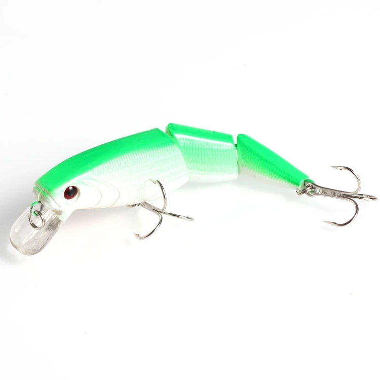 Top Right 14g 10.5cm MJ005 Multi Jointed Swimbait Fishing Lure 3 Section Lifelike Swimbait Multi Jointed Bait