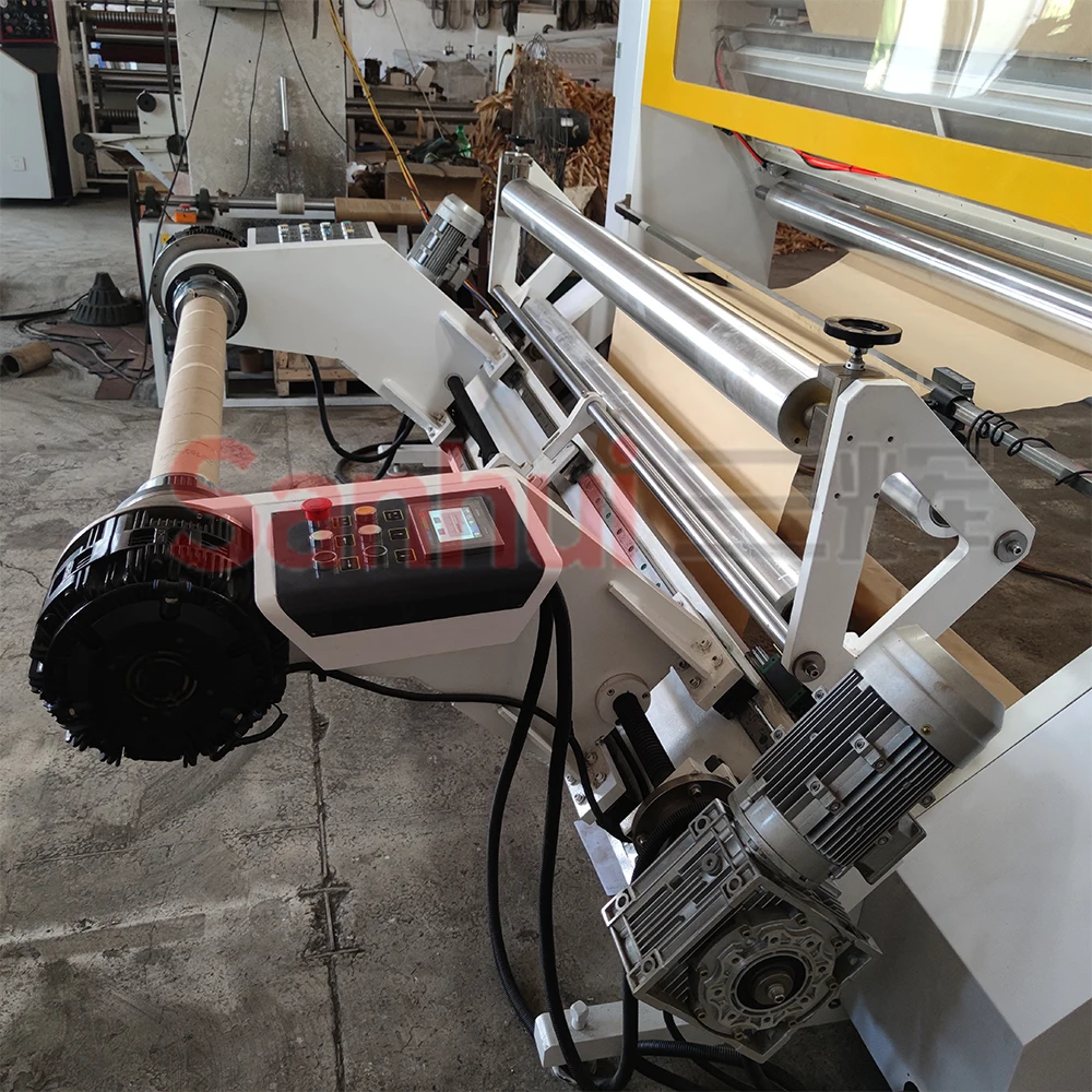 high speed jumbo paper roll slitting machine non woven plastic film label slitting machine