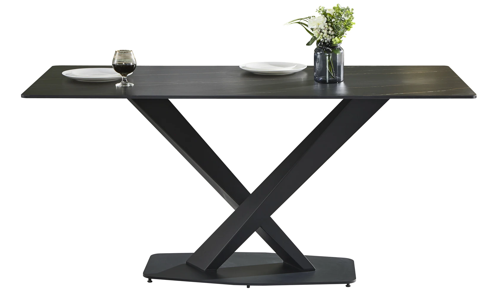 2021 new design marble luxurious dining table marble and gold dining table marble dining table black gold