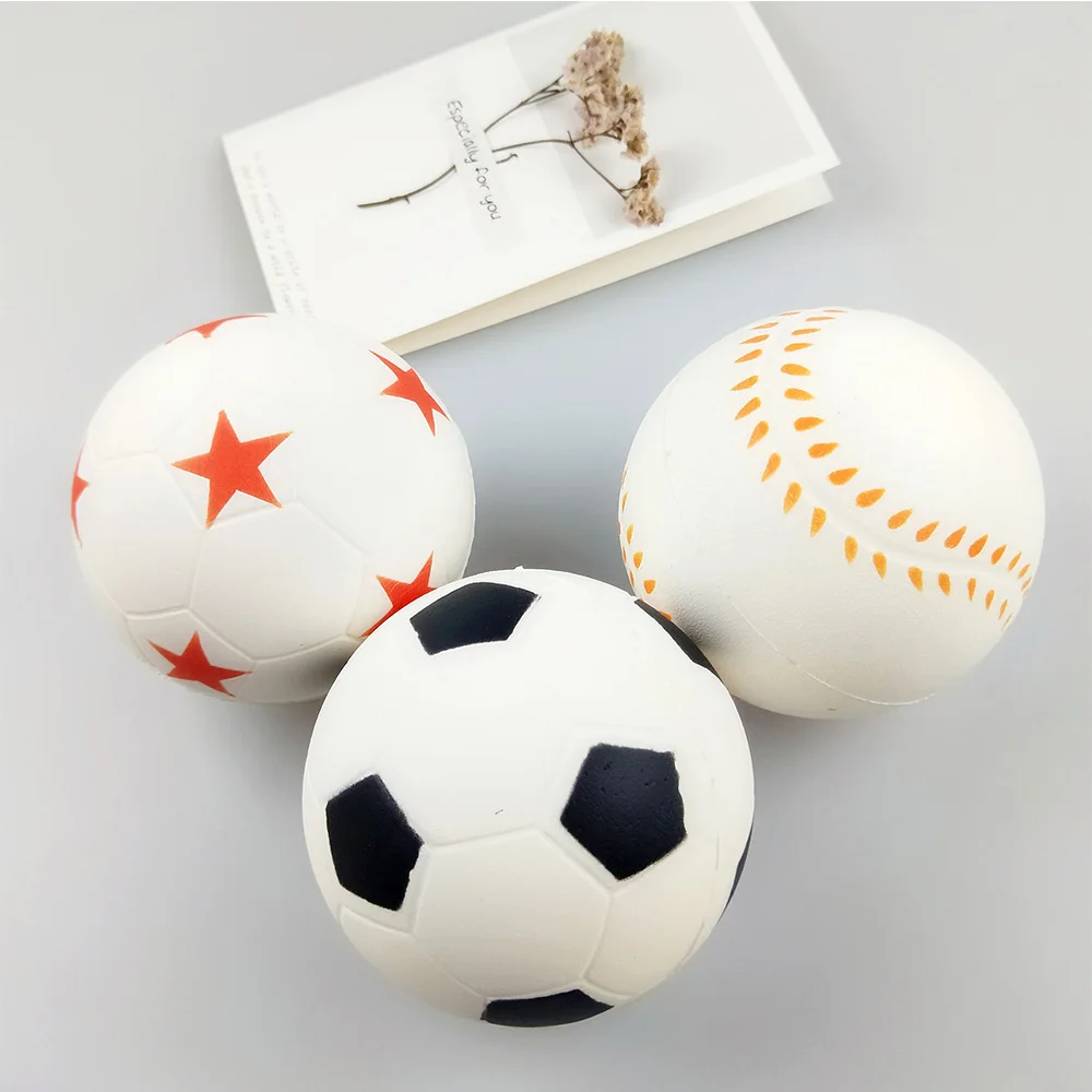Stress relief ball maker customized blank sport pu foam anti stress ball with custom logo printed