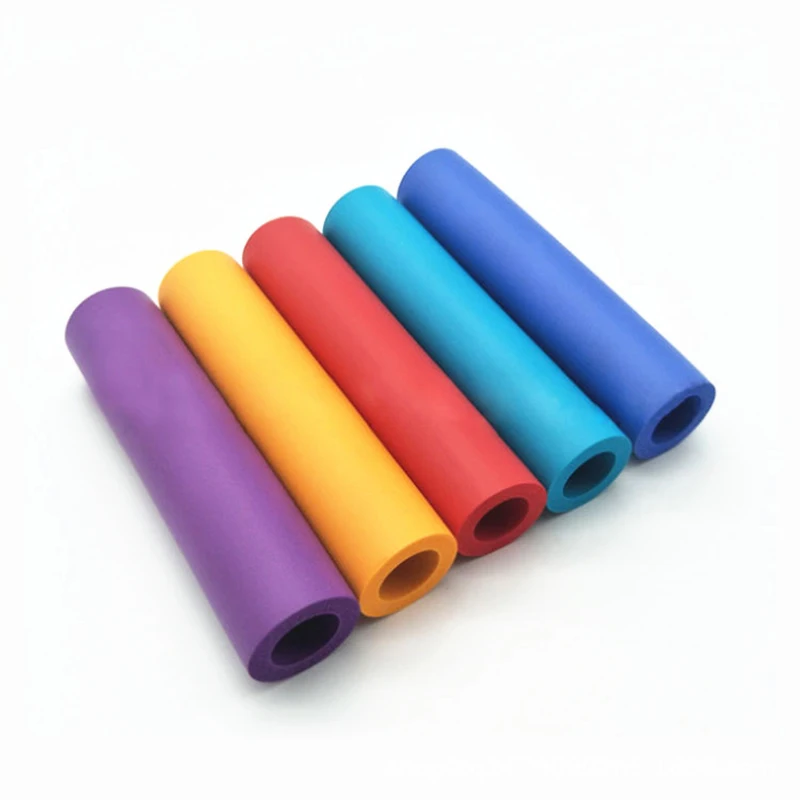 Custom Made Smooth Surface Finish High Density Foam Rubber Handle Cover Grips